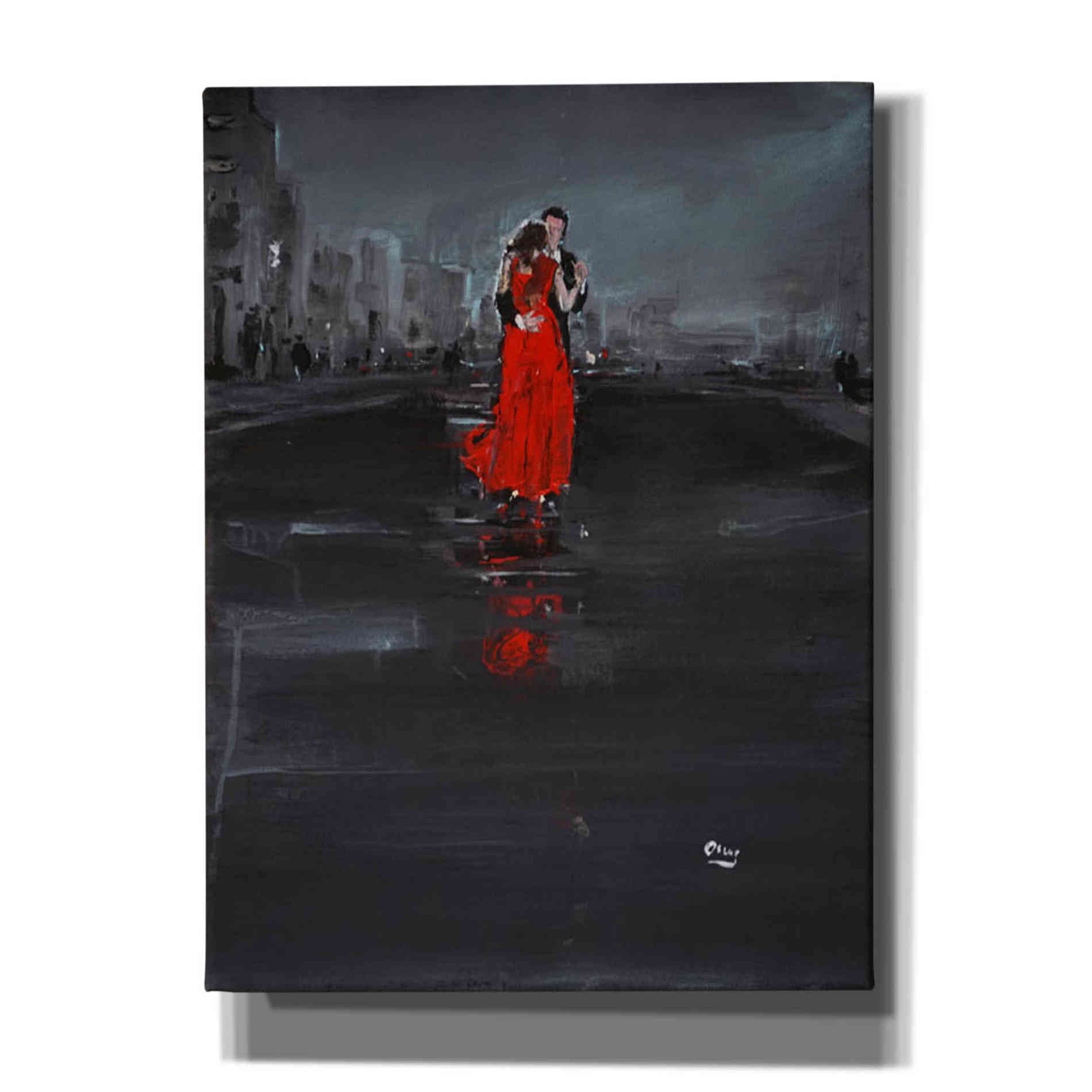 'Noir' by Oscar Alvarez Pardo, Canvas Wall Art