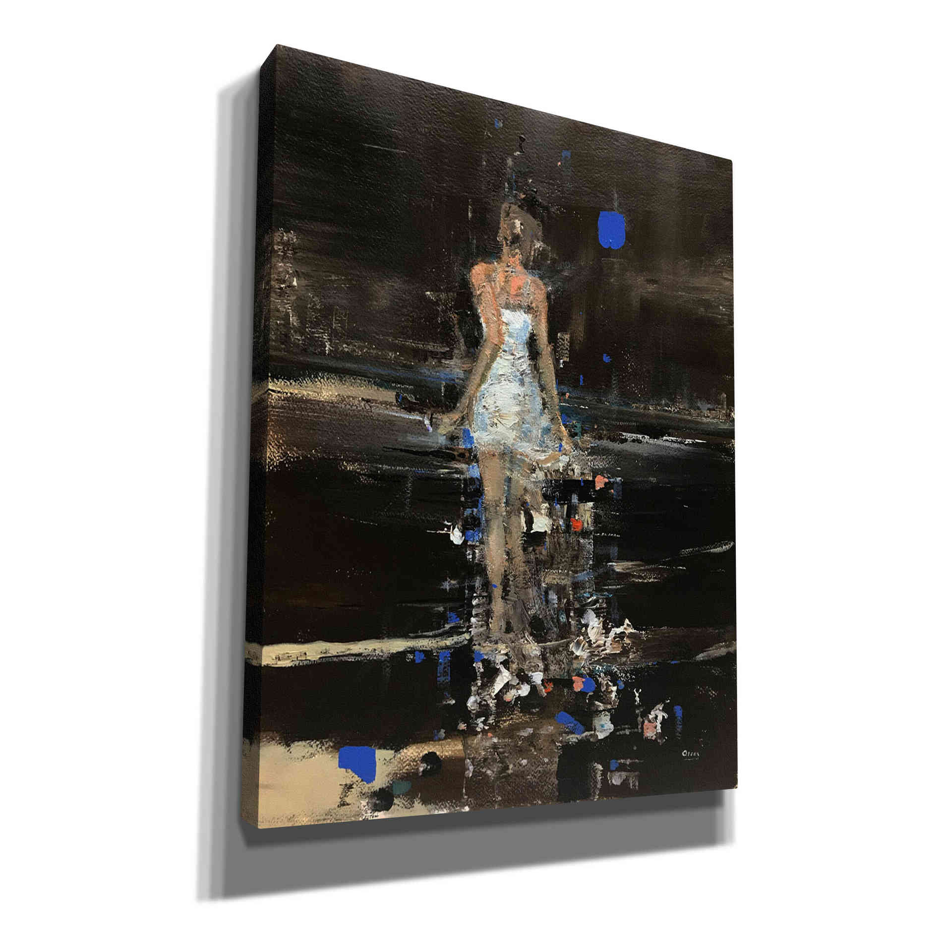 'Raining' by Oscar Alvarez Pardo, Canvas Wall Art