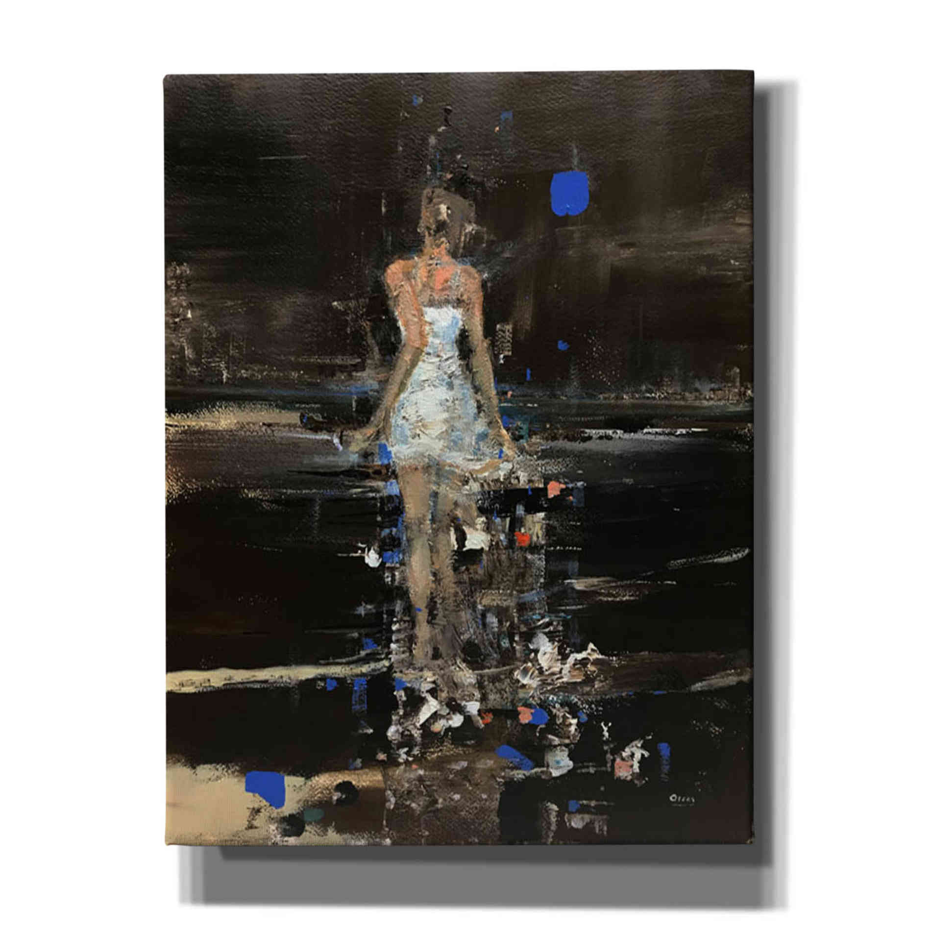 'Raining' by Oscar Alvarez Pardo, Canvas Wall Art