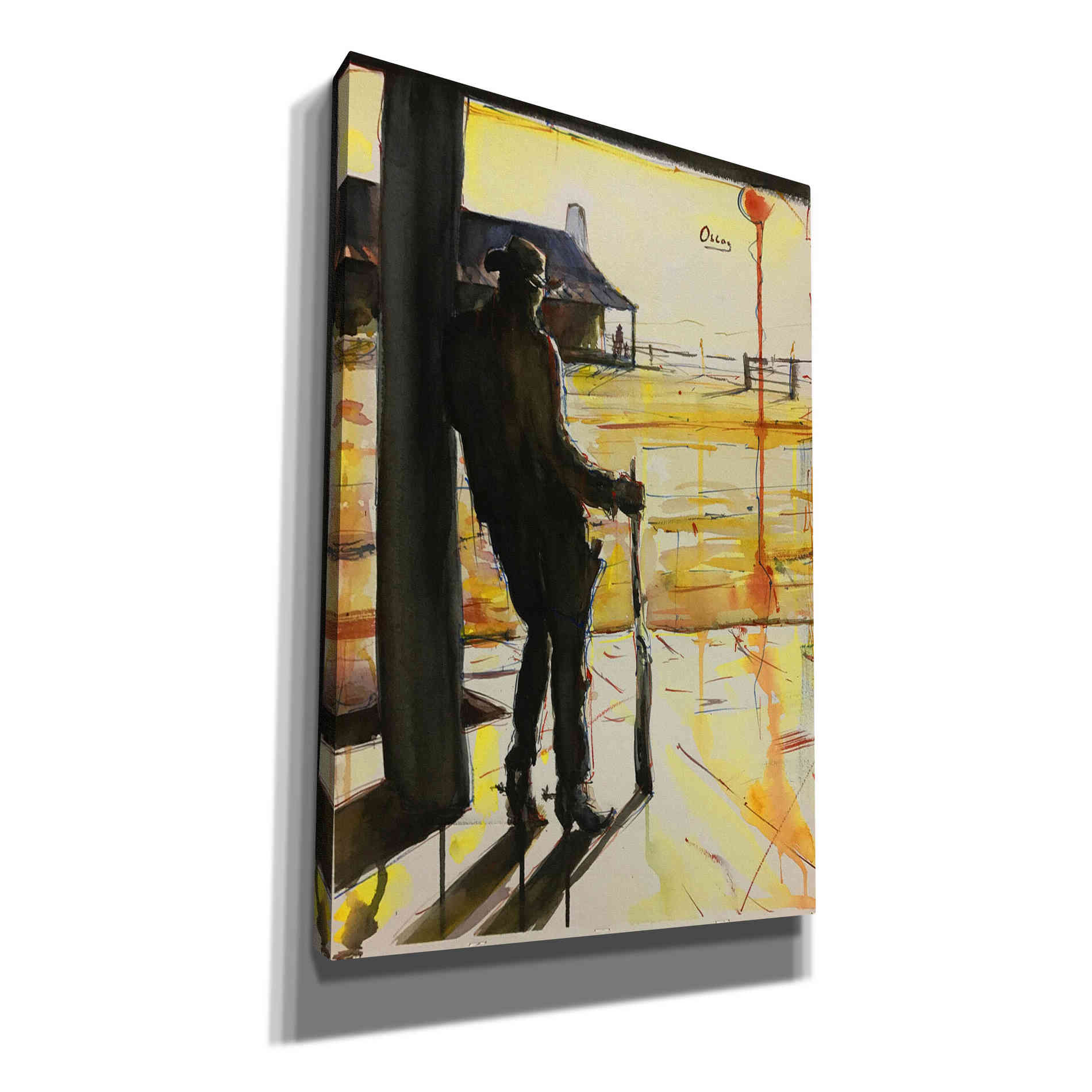 'Showdown' by Oscar Alvarez Pardo, Canvas Wall Art