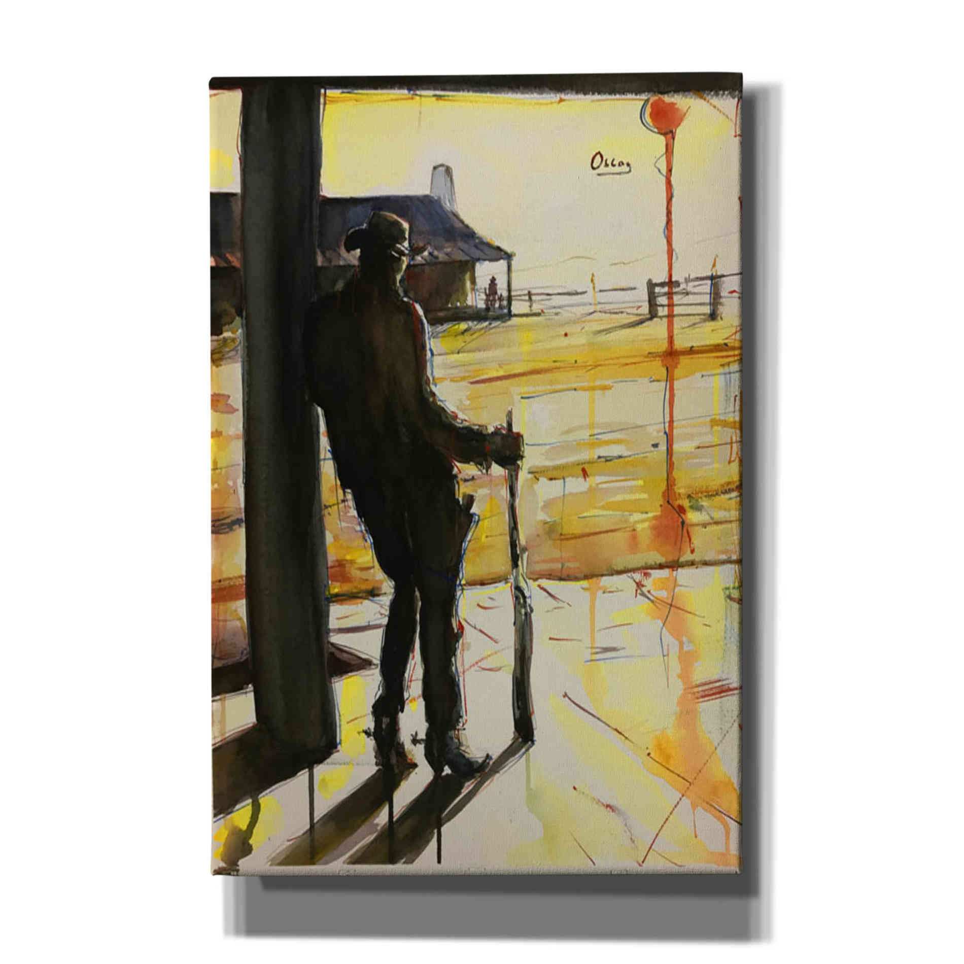 'Showdown' by Oscar Alvarez Pardo, Canvas Wall Art