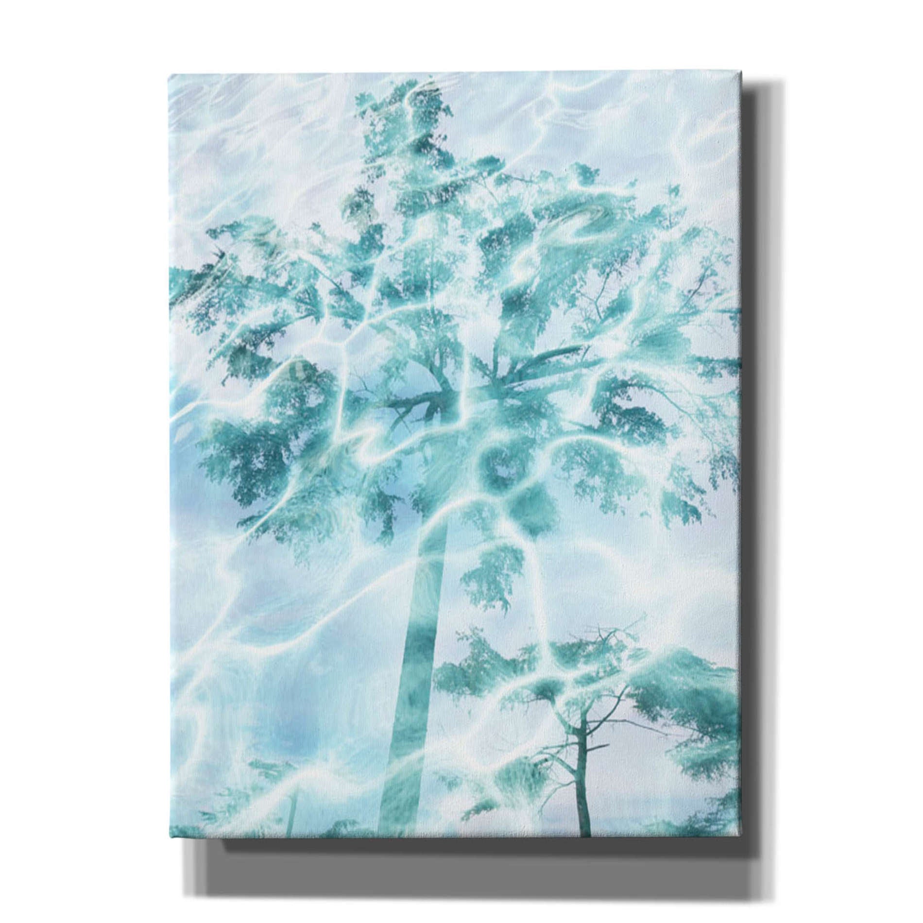 'Cyan Tree 1' by Irena Orlov, Canvas Wall Art