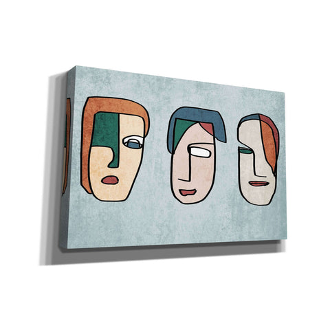 Image of 'FACES LINE ART 2' by Irena Orlov, Canvas Wall Art