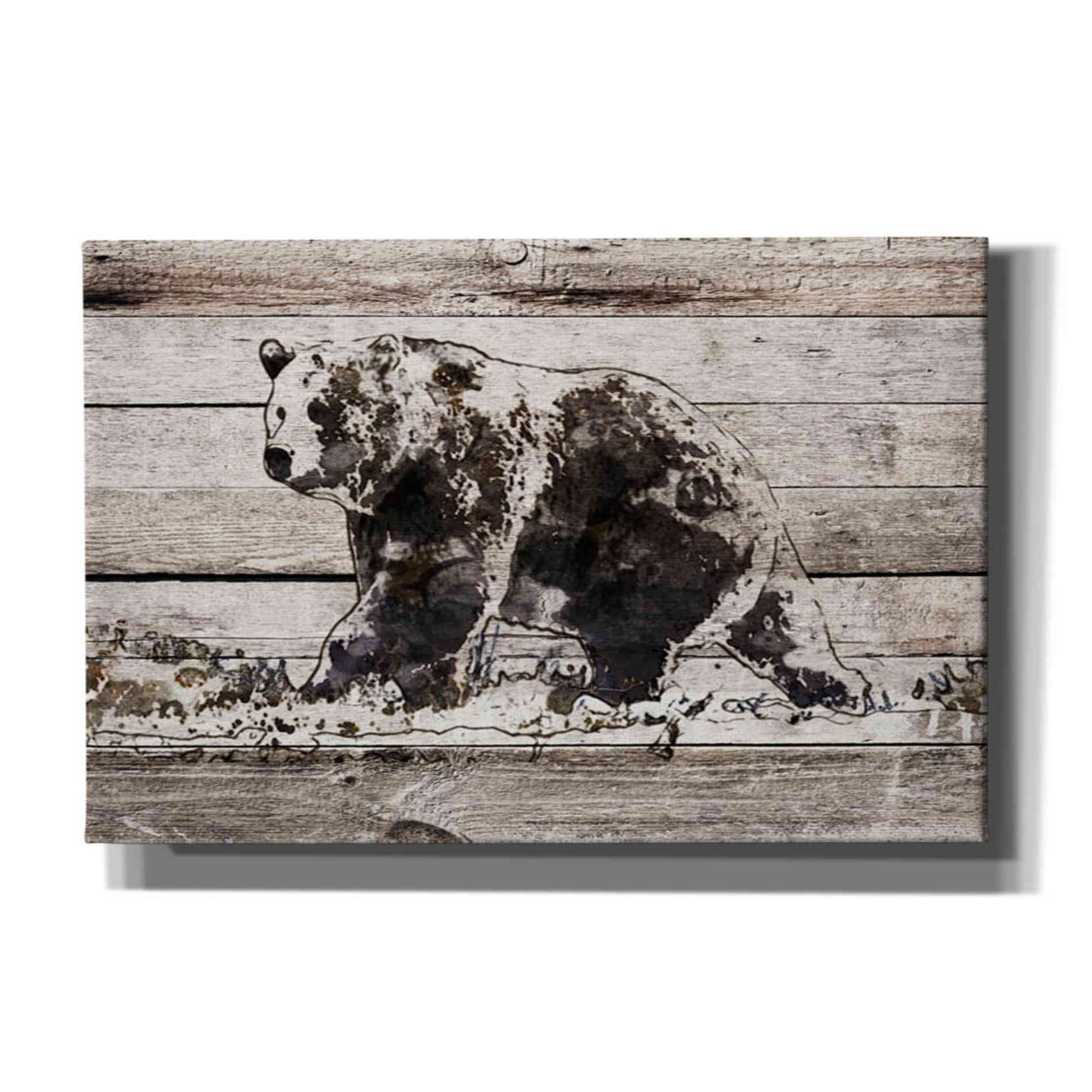 'Black Bear 1' by Irena Orlov, Canvas Wall Art