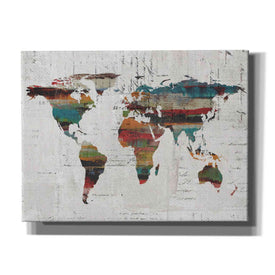 'Painted World Map IV' by Irena Orlov, Canvas Wall Art