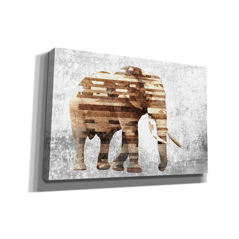 Image of 'Rustic Brown Elephant' by Irena Orlov, Canvas Wall Art