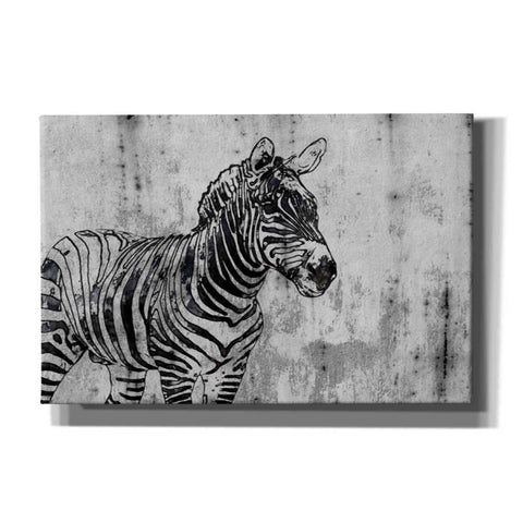 Image of 'Rustic Zebra 1' by Irena Orlov, Canvas Wall Art