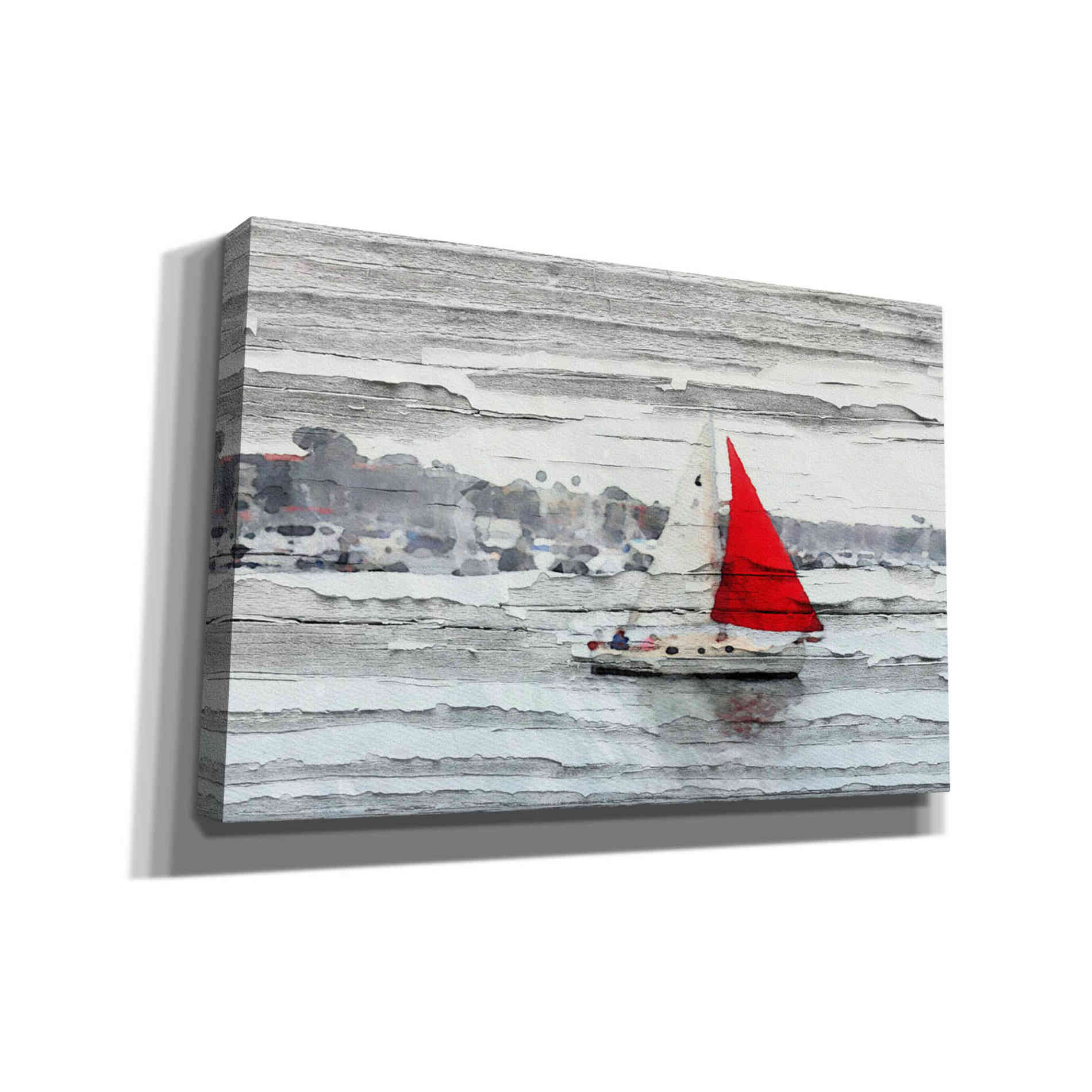 'Scarlet Sails' by Irena Orlov, Canvas Wall Art