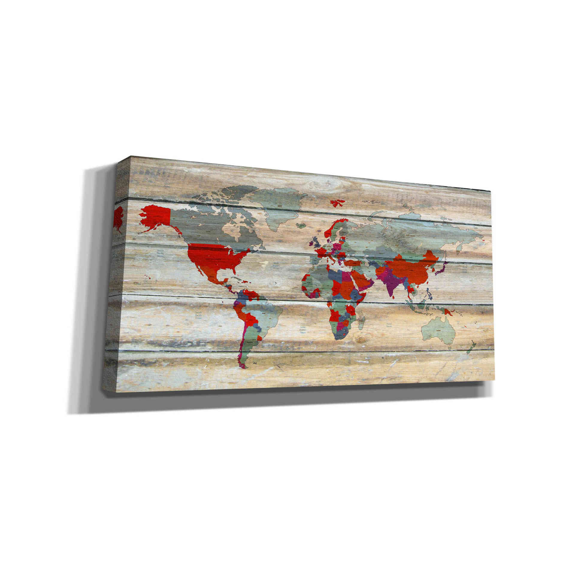 'World Map IV' by Irena Orlov, Canvas Wall Art