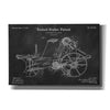 'Corn Harvester Blueprint Patent Chalkboard' Canvas Wall Art,Size A Landscape