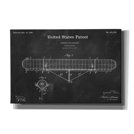 'Navigable Balloon Blueprint Patent Chalkboard' Canvas Wall Art,Size A Landscape