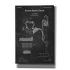 'Electric Flat Iron Blueprint Patent Chalkboard' Canvas Wall Art,Size A Portrait