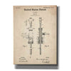 'Beer Tab Vintage Patent Blueprint' Canvas Wall Art
