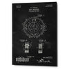 'Cog Wheel Blueprint Patent Chalkboard' Canvas Wall Art