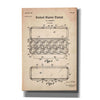 'Egg Carton Blueprint Patent Parchment' Canvas Wall Art