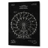 'Ferris Wheel, 1920 Blueprint Chalkboard Patent' Canvas Wall Art