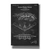 'Tripod Flying Boat Blueprint Patent Chalkboard' Canvas Wall Art