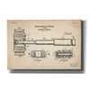 'Judge's Gavel Blueprint Patent Parchment' Canvas Wall Art