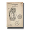 'Hand Grenade Blueprint Patent Parchment' Canvas Wall Art