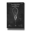 'Incandescent Lamp Blueprint Patent Chalkboard' Canvas Wall Art