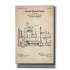 'Kitchen Garbage Blueprint Patent Parchment' Canvas Wall Art