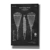 'Lacrosse Racquet Blueprint Patent Chalkboard' Canvas Wall Art