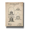 'Lantern Vintage Patent' Canvas Wall Art