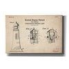 'Lighthouse Reading Lamp Blueprint Patent Parchment' Canvas Wall Art