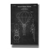 'Parachute Release Blueprint Patent Chalkboard' Canvas Wall Art