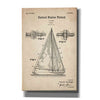 'Sailboat Blueprint Patent Parchment' Canvas Wall Art