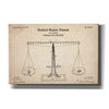 'Scales of Justice Blueprint Patent Parchment' Canvas Wall Art