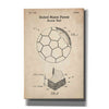 'Soccer Ball Blueprint Patent Parchment' Canvas Wall Art