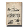 'Stapler Blueprint Patent Parchment' Canvas Wall Art