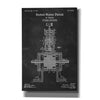 'Tesla Steam Engine Blueprint Patent Chalkboard' Canvas Wall Art