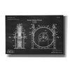 'Tesla Turbine Blueprint Patent Chalkboard' Canvas Wall Art