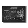 'Toilet Seat Cover Blueprint Patent Chalkboard' Canvas Wall Art