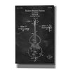 'Violin Blueprint Patent Chalkboard' Canvas Wall Art