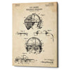 'Welding Goggles Blueprint Patent Parchment' Canvas Wall Art