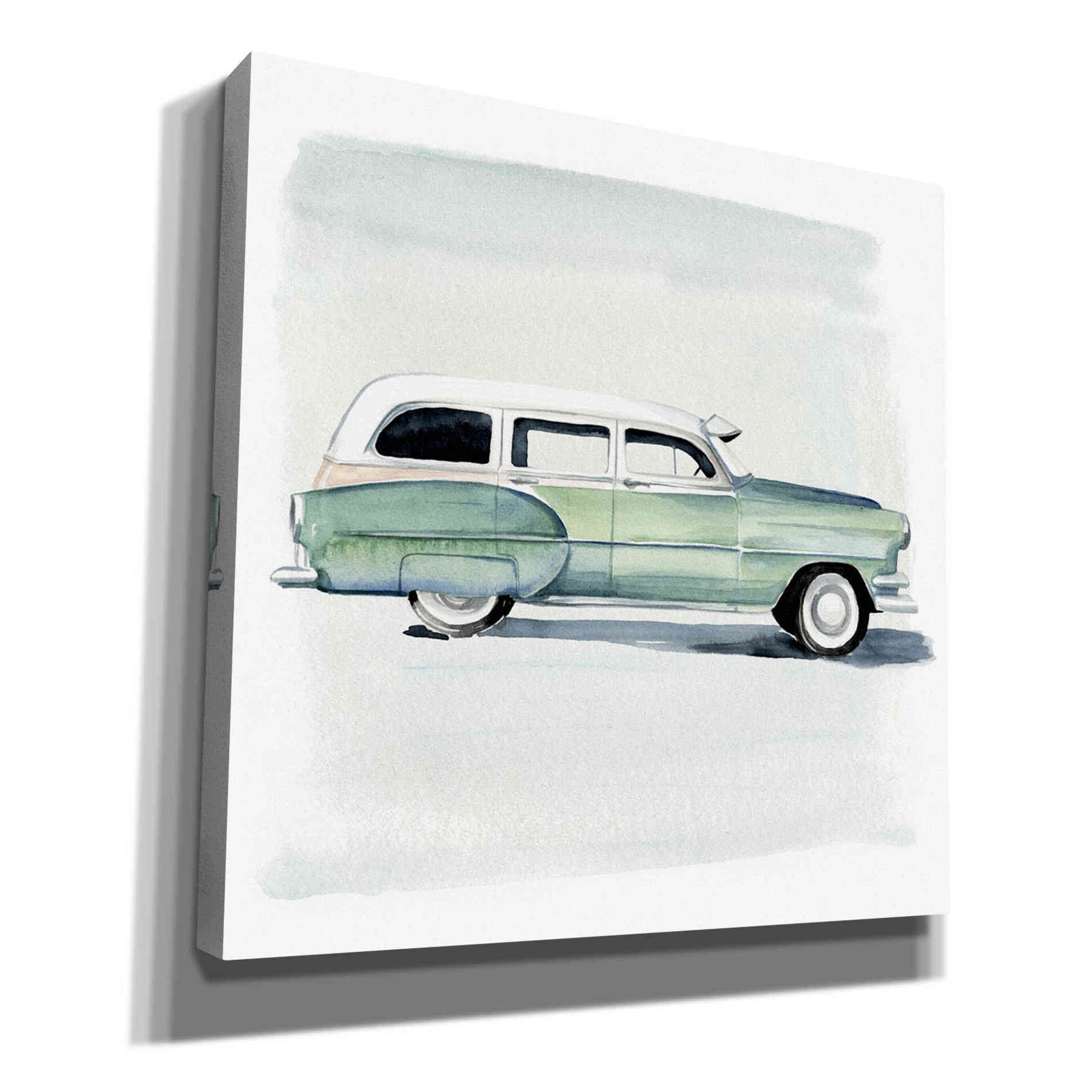 'Classic Autos III' by Jennifer Paxton Giclee Canvas Wall Art
