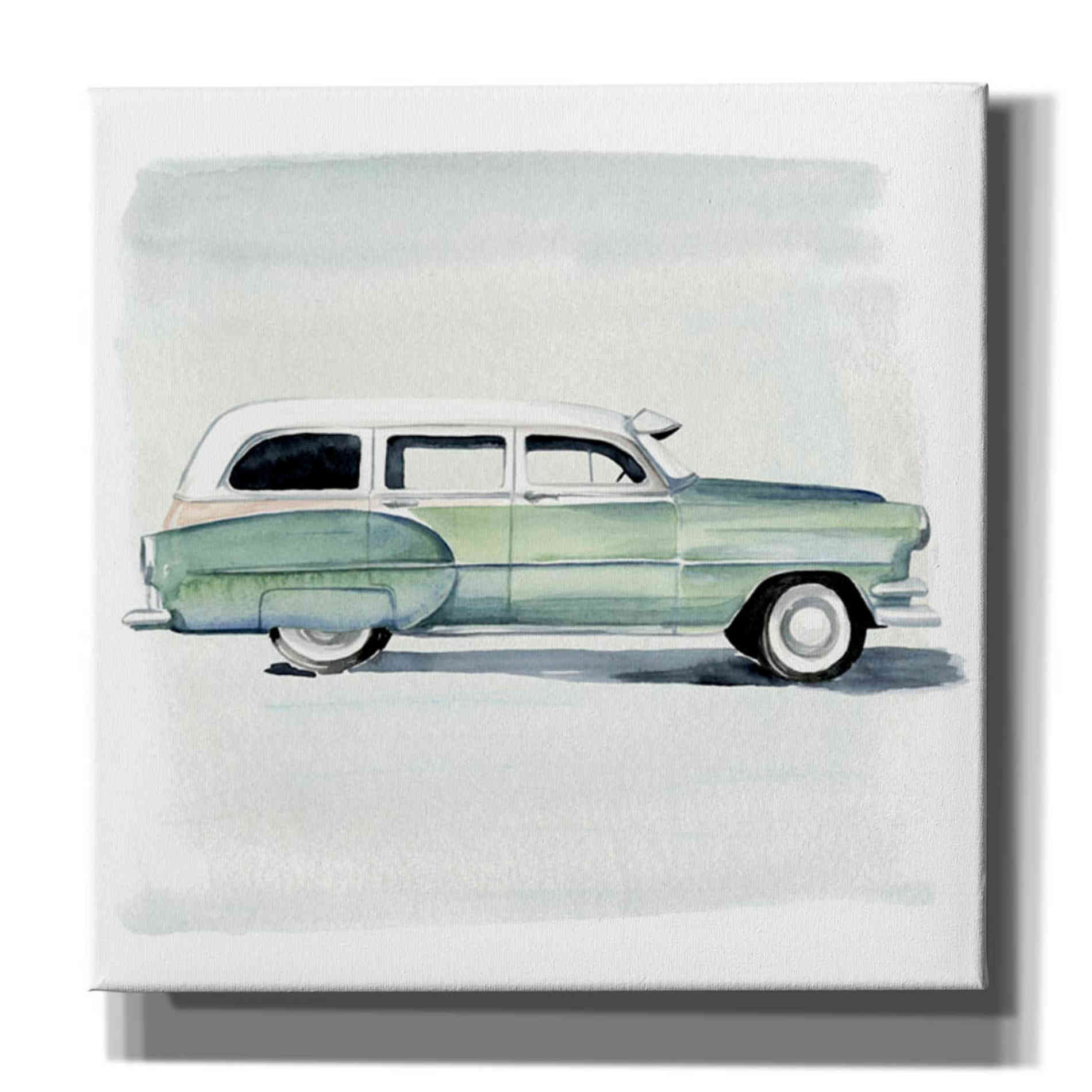 'Classic Autos III' by Jennifer Paxton Giclee Canvas Wall Art
