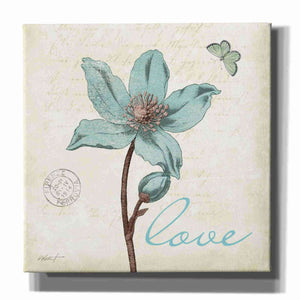 'Touch of Blue IV - Love' by Katie Pertiet, Canvas Wall Art