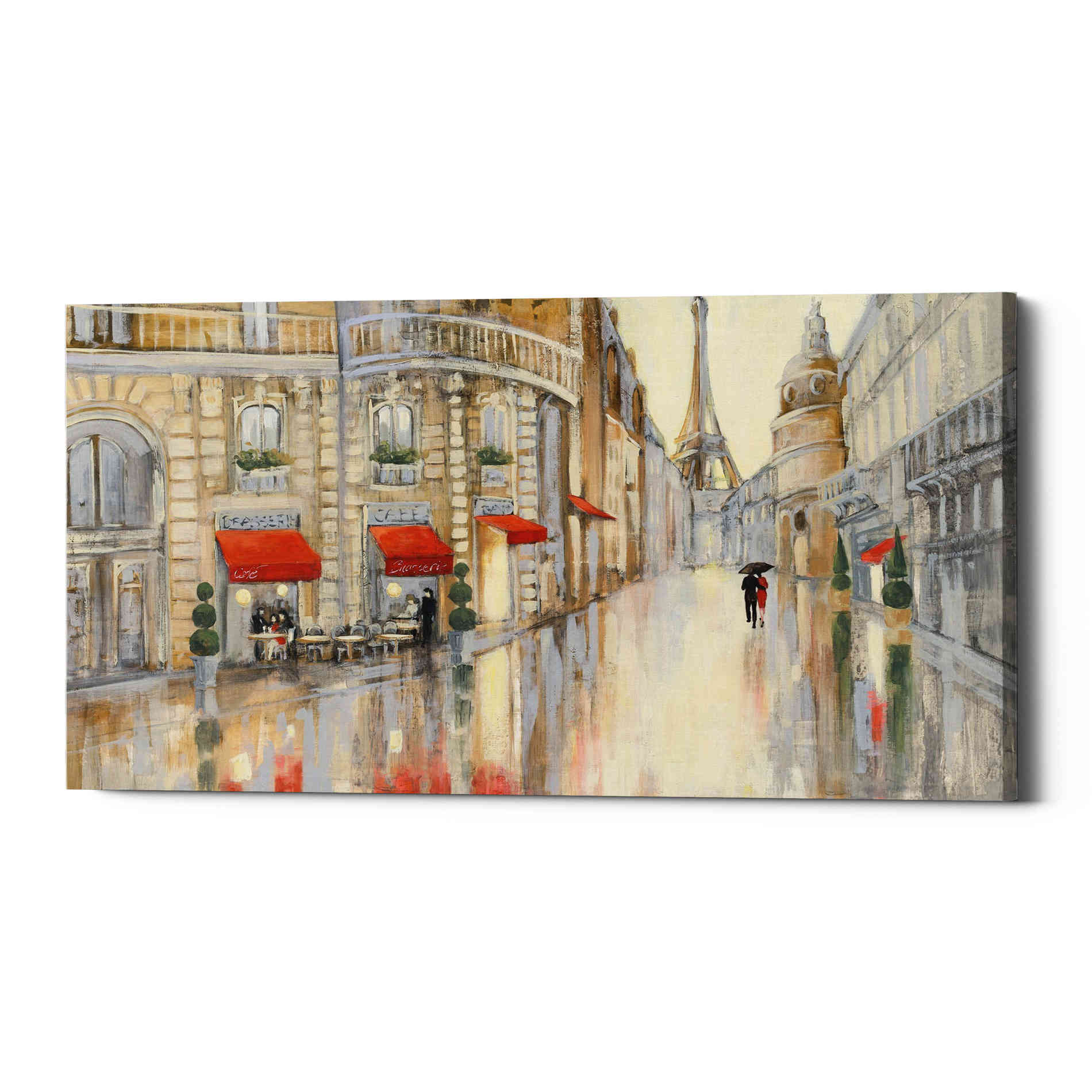 'Touring Paris Couple' by Julia Purinton, Canvas Wall Art