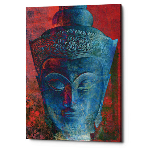 Image of 'Blue Buddha Head' by Elena Ray Canvas Wall Art