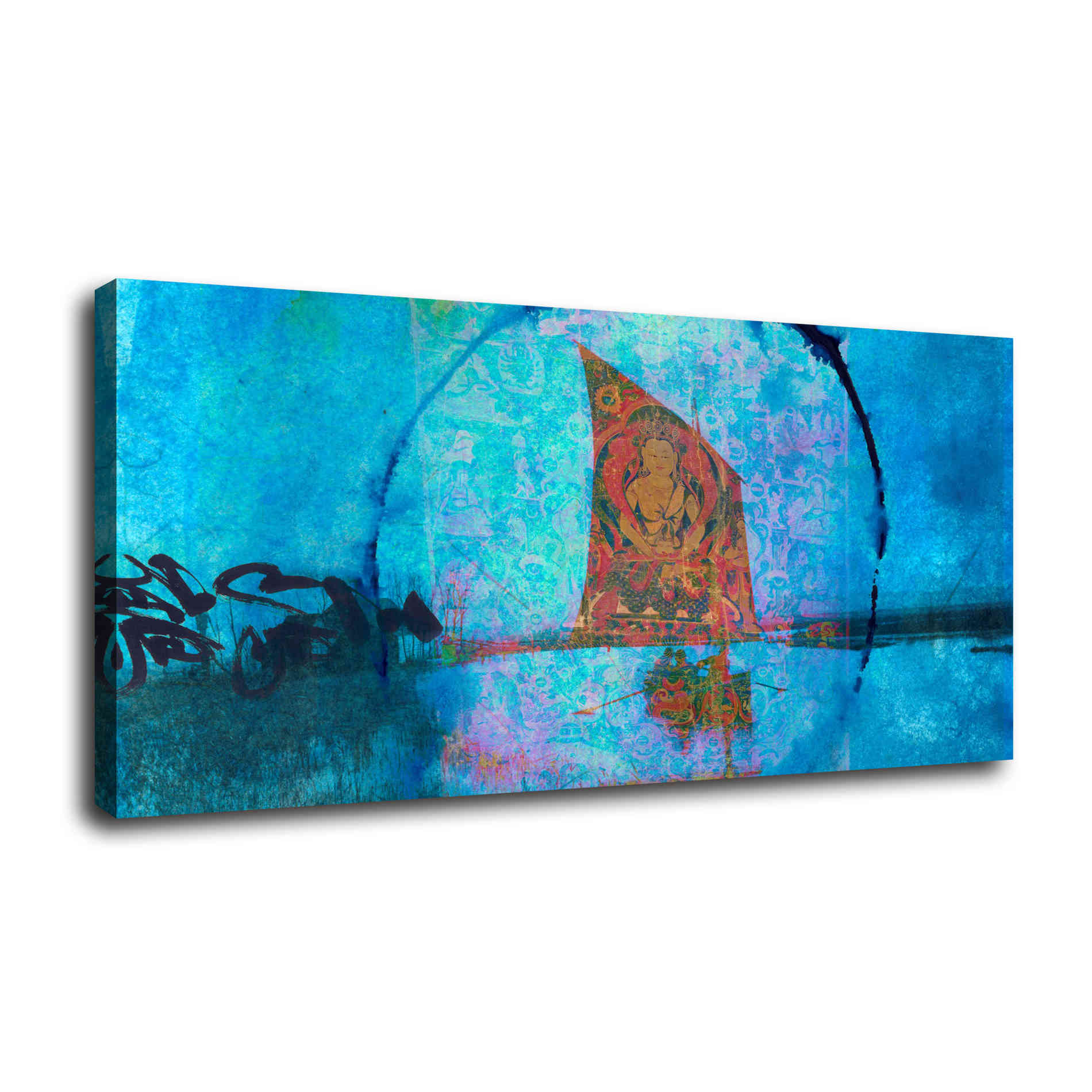'Buddhist Sailboat' by Elena Ray Canvas Wall Art