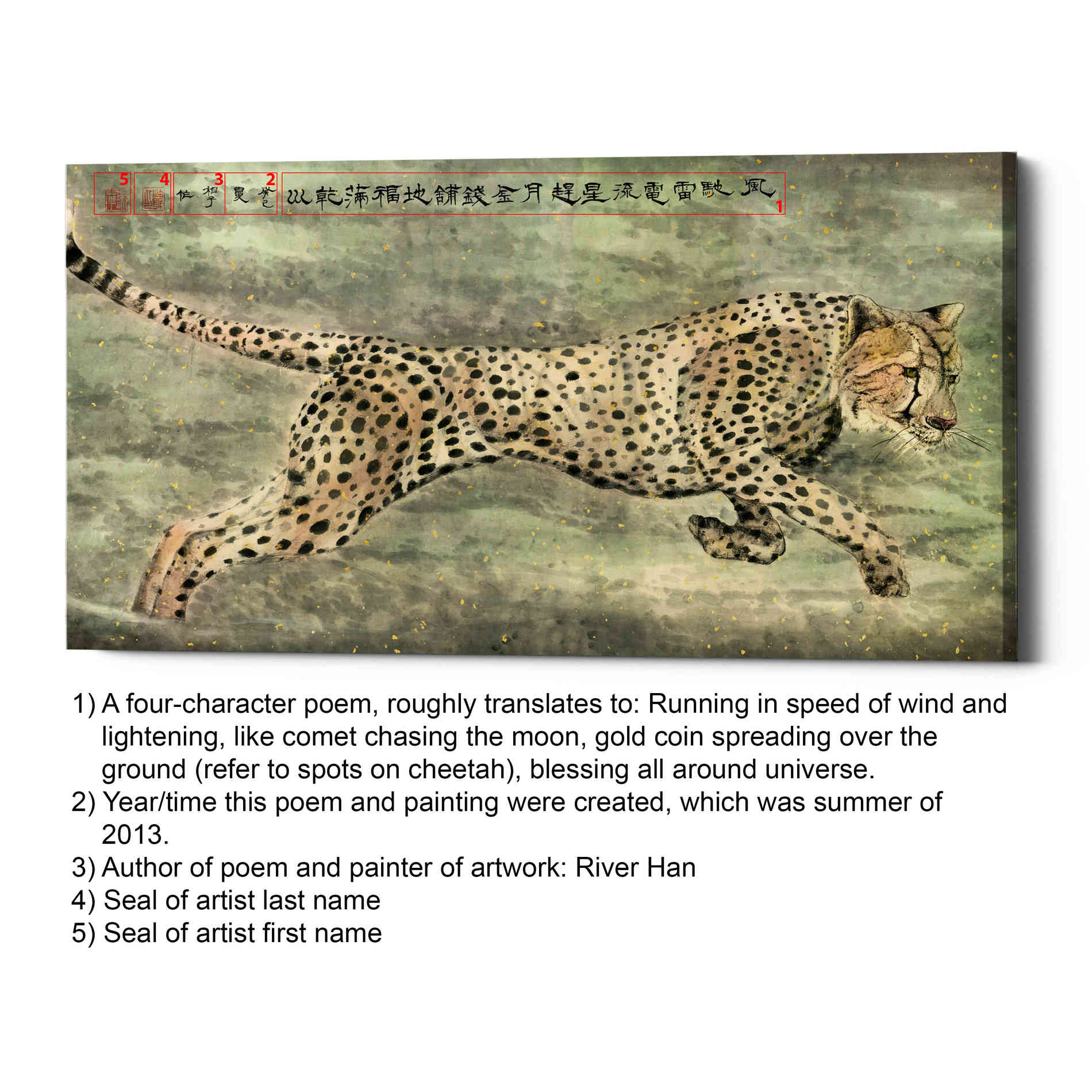 'Runs With Awesome Speed' by River Han, Canvas Wall Art