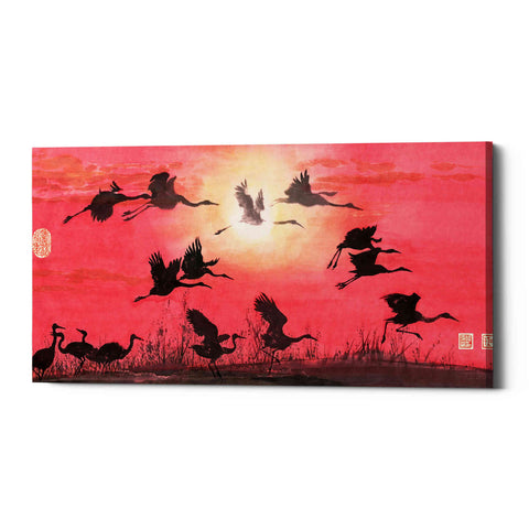 Image of 'Siege of Cranes' by River Han, Canvas Wall Art