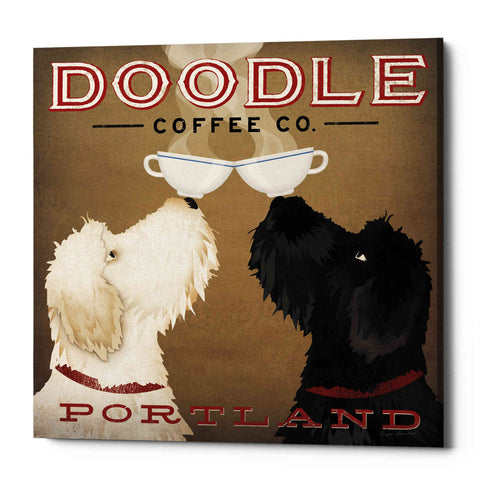 Image of 'Doodle Coffee Double IV Portland' by Ryan Fowler, Canvas Wall Art