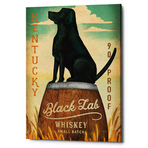 'Black Lab Whiskey Kentucky Crop' by Ryan Fowler, Canvas Wall Art