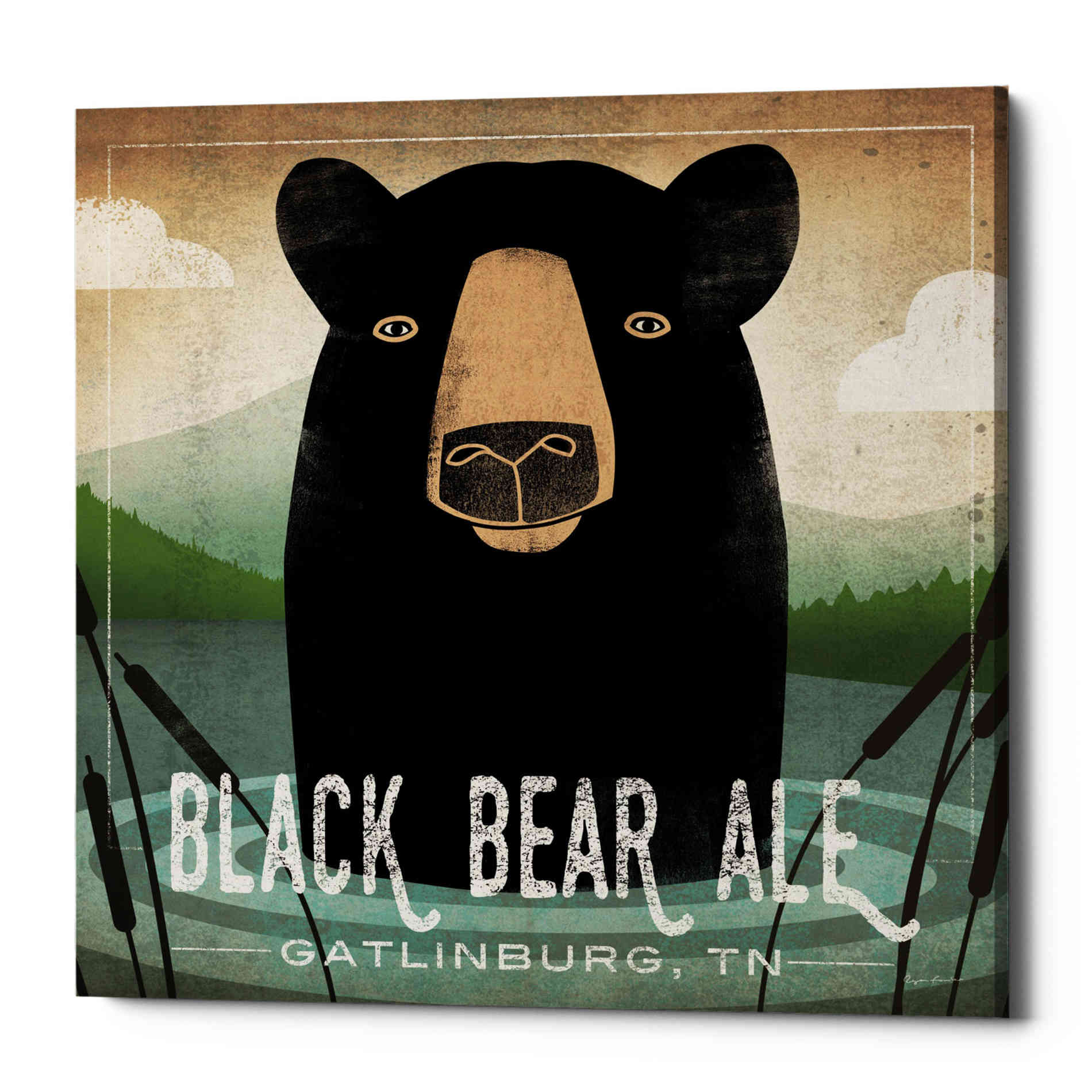 'Skinny Dip Black Bear Ale' by Ryan Fowler, Canvas Wall Art