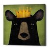 'The Black Bear with Crown' by Ryan Fowler, Canvas Wall Art